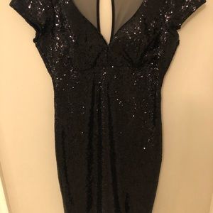Sequin black dress